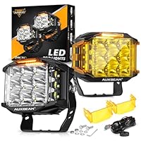 Amazon.co.jp: Auxbeam 12.7 cm 168W LED キューブ ポッド オフ